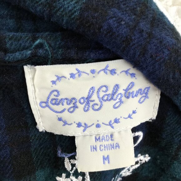 Vintage Lanz of Salzburg Plaid Nightgown m - Picture 6 of 7